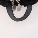 Stella MacCartney Falabella Backpack Suede Black Silver Auth BA11573-7