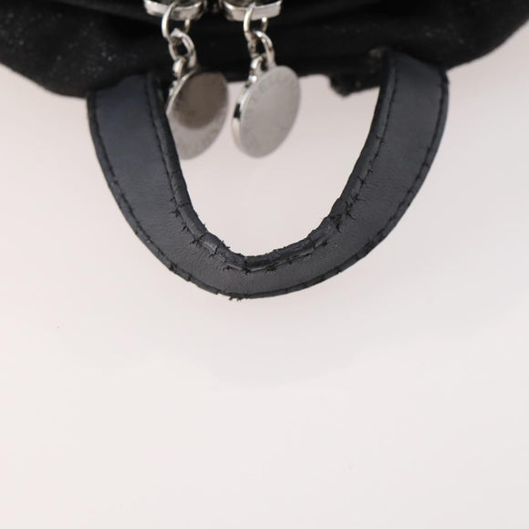 Stella MacCartney Falabella Backpack Suede Black Silver Auth BA11573