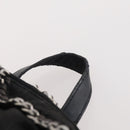 Stella MacCartney Falabella Backpack Suede Black Silver Auth BA11573-8