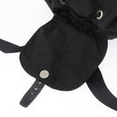 PRADA Backpack Nylon Black Silver Auth BA11574-20
