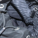 PRADA Backpack Nylon Black Silver Auth BA11574-23