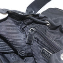 PRADA Backpack Nylon Black Silver Auth BA11574-24