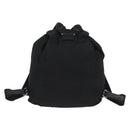 PRADA Backpack Nylon Black Silver Auth BA11574-2