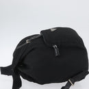 PRADA Backpack Nylon Black Silver Auth BA11574-4