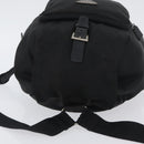 PRADA Backpack Nylon Black Silver Auth BA11574-6