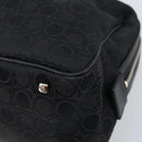 Salvatore Ferragamo Hand Bag Canvas Black Silver Auth BA11576-9