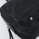Salvatore Ferragamo Hand Bag Canvas Black Silver Auth BA11576-14