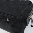 Salvatore Ferragamo Hand Bag Canvas Black Silver Auth BA11576-15