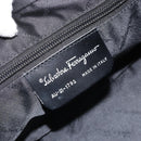 Salvatore Ferragamo Hand Bag Canvas Black Silver Auth BA11576-12