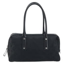 Salvatore Ferragamo Hand Bag Canvas Black Silver Auth BA11576-13