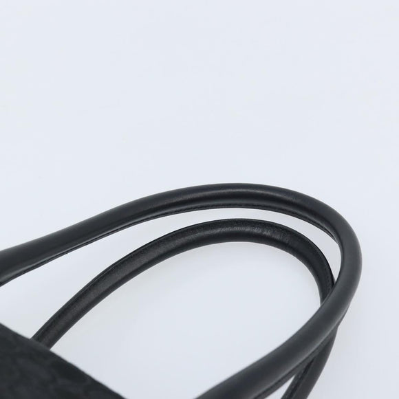 Salvatore Ferragamo Hand Bag Canvas Black Silver Auth BA11576