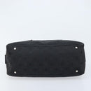 Salvatore Ferragamo Hand Bag Canvas Black Silver Auth BA11576-5