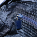 PRADA Shoulder Bag Nylon Navy Silver Auth BA11578-22