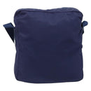PRADA Shoulder Bag Nylon Navy Silver Auth BA11578-2