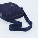 PRADA Shoulder Bag Nylon Navy Silver Auth BA11578-7