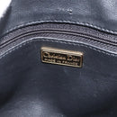Christian Dior Hand Bag Leather Black Gold Auth BA11579A-17