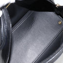 Christian Dior Hand Bag Leather Black Gold Auth BA11579A-11
