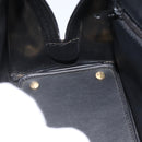 Christian Dior Hand Bag Leather Black Gold Auth BA11579A-19
