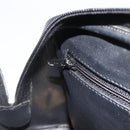 Christian Dior Hand Bag Leather Black Gold Auth BA11579A-20