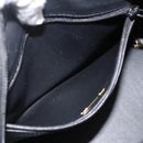 Christian Dior Hand Bag Leather Black Gold Auth BA11579A-21