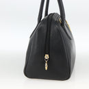 Christian Dior Hand Bag Leather Black Gold Auth BA11579A-3