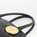 Christian Dior Hand Bag Leather Black Gold Auth BA11579A-8