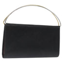 CARTIER Hand Long Wallet Leather Black Auth BA1158-1