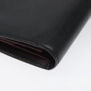 CARTIER Hand Long Wallet Leather Black Auth BA1158-15