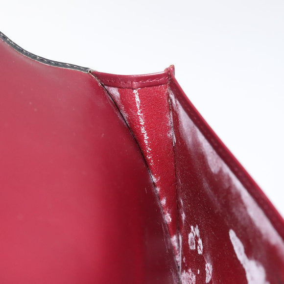 CARTIER Hand Long Wallet Leather Black Auth BA1158