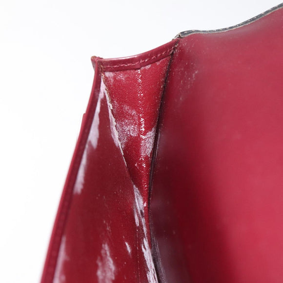 CARTIER Hand Long Wallet Leather Black Auth BA1158