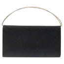 CARTIER Hand Long Wallet Leather Black Auth BA1158-13