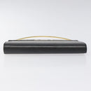 CARTIER Hand Long Wallet Leather Black Auth BA1158-5
