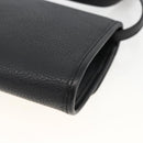 GUCCI Shoulder Bag Leather Black Gold 004 115 3410 Auth BA11580-15