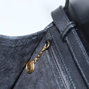 GUCCI Shoulder Bag Leather Black Gold 004 115 3410 Auth BA11580-20