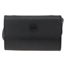 GUCCI Shoulder Bag Leather Black Gold 004 115 3410 Auth BA11580-13