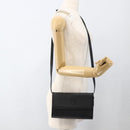 GUCCI Shoulder Bag Leather Black Gold 004 115 3410 Auth BA11580-23