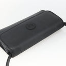 GUCCI Shoulder Bag Leather Black Gold 004 115 3410 Auth BA11580-6