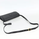 GUCCI Shoulder Bag Leather Black Gold 004 115 3410 Auth BA11580-7