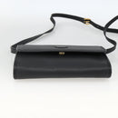 GUCCI Shoulder Bag Leather Black Gold 004 115 3410 Auth BA11580-5