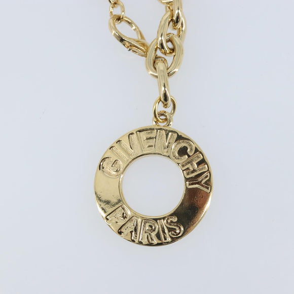 GIVENCHY Key Holder metal Gold Tone Auth BA11586