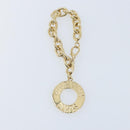 GIVENCHY Key Holder metal Gold Tone Auth BA11586-2