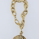 GIVENCHY Key Holder metal Gold Tone Auth BA11586-9
