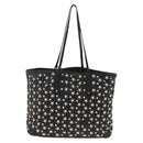 Jimmy Choo Tote Bag Leather Black Silver Auth BA11590-3