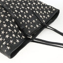 Jimmy Choo Tote Bag Leather Black Silver Auth BA11590-7