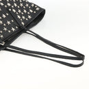 Jimmy Choo Tote Bag Leather Black Silver Auth BA11590-8