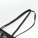 Jimmy Choo Tote Bag Leather Black Silver Auth BA11590-9