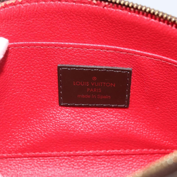 LOUIS VUITTON Damier Ebene Pochette Cosmetic PM Pouch N47516 LV Auth BA11593