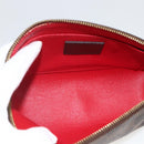 LOUIS VUITTON Damier Ebene Pochette Cosmetic PM Pouch N47516 LV Auth BA11593-10