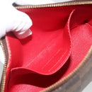 LOUIS VUITTON Damier Ebene Pochette Cosmetic PM Pouch N47516 LV Auth BA11593-11