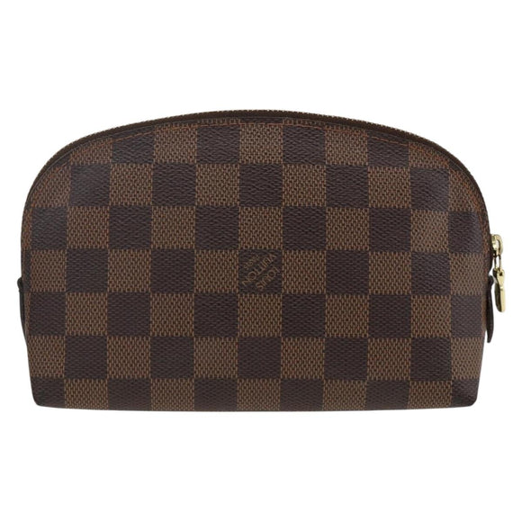 LOUIS VUITTON Damier Ebene Pochette Cosmetic PM Pouch N47516 LV Auth BA11593